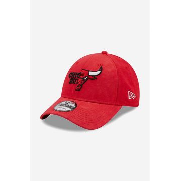 New Era șapcă de baseball din bumbac Washed Pack 940 Bulls culoarea roșu, cu imprimeu 60240445-red