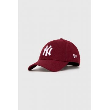 New Era șapcă de lana culoarea bordo, cu imprimeu, NEW YORK YANKEES