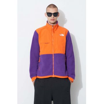The North Face bluză Denali 2 Jkt culoarea portocaliu, modelator NF0A4QYJ1M2-ORANGE