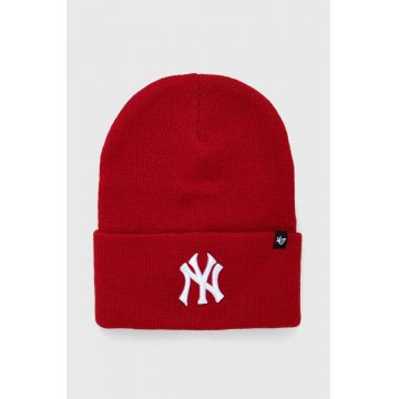 47brand caciula MLB New York Yankees culoarea rosu, din tesatura neteda