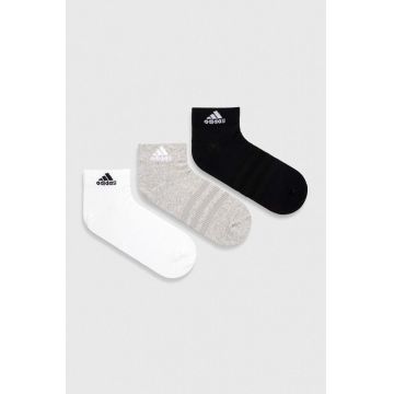 adidas sosete 3-pack culoarea gri