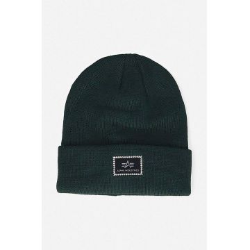 Alpha Industries căciulă X-Fit Beanie culoarea verde, din tesatura neteda 168905.610-green