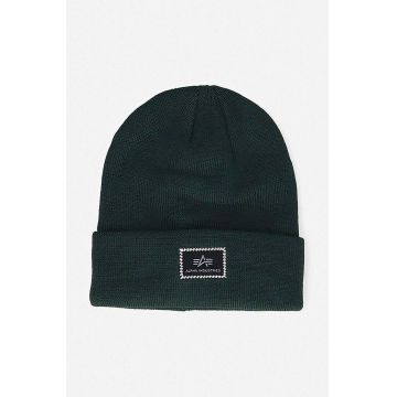 Alpha Industries căciulă X-Fit Beanie culoarea verde, din tesatura unia 168905.610-green