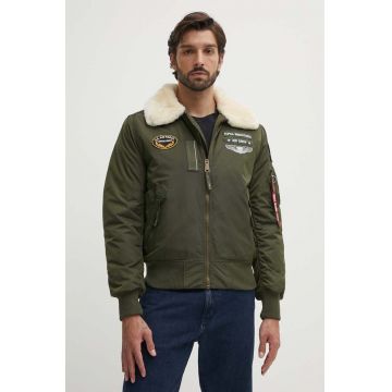Alpha Industries geacă bomber Injector III Air Force bărbați, culoarea verde, de iarnă 198113.257