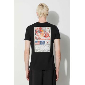 Alpha Industries tricou din bumbac USN Blood Chit T 2 bărbați, culoarea negru, uni 136503.03