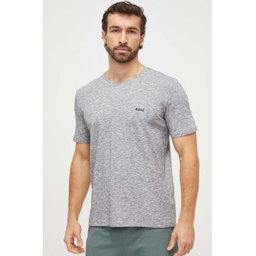 BOSS tricou lounge culoarea gri, melanj