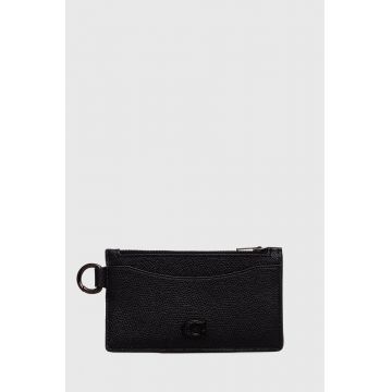 Coach carcasa din piele culoarea negru