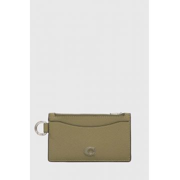 Coach carcasa din piele culoarea verde