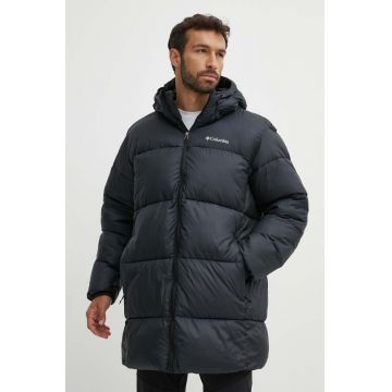 Columbia geacă M P￬t Parka bărbați, culoarea negru, de iarnă 2050982