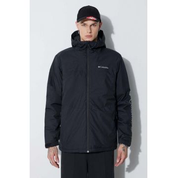 Columbia geacă Point Park Insulated Jacket bărbați, culoarea negru, de tranziție 1956811
