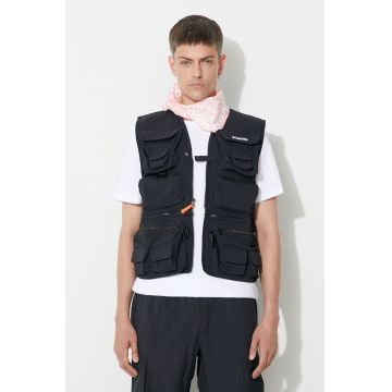 Columbia vesta barbati, culoarea negru, de tranzitie