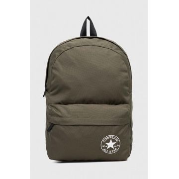 Converse rucsac culoarea verde, mare, neted