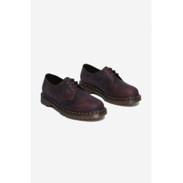 Dr. Martens pantofi 1461 Waxed bărbați, culoarea maro 30681294-BROWN