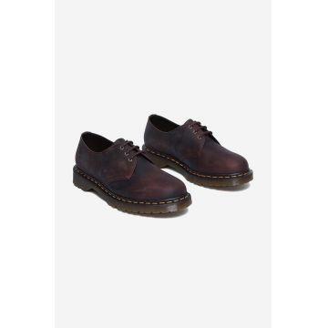 Dr. Martens pantof 1461 Waxed barbati, culoarea maro 30681294-BROWN