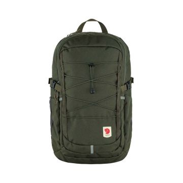 Fjallraven rucsac Skule 28 culoarea verde, mare, neted