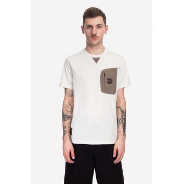 Napapijri tricou din bumbac culoarea alb, cu model NA4H2G.N1A-N1A