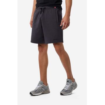 New Balance pantaloni scurți din bumbac culoarea negru