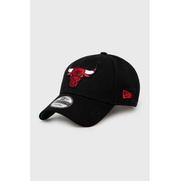 New Era șapcă de baseball din bumbac Chicago Bulls culoarea negru, cu imprimeu, 60364397