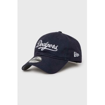 New Era șapcă de baseball din bumbac Los Angeles Dogers culoarea albastru marin, cu imprimeu, 60364220