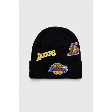 New Era caciula culoarea negru, LOS ANGELES LAKERS