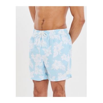 Pantaloni scurti de baie cu imprimeu tropical Sunset