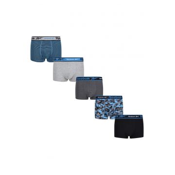 Set de boxeri uni si cu model 6705 - 5 perechi