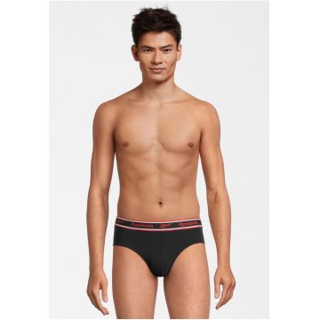 Set de chiloti cu banda logo in talie 6647 - 3 perechi