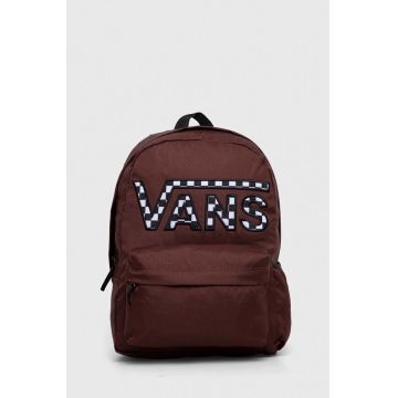 Vans rucsac culoarea maro, mare, cu imprimeu