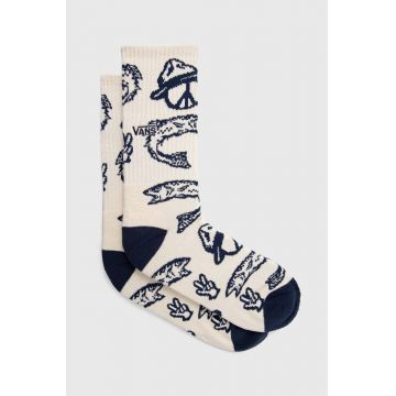 Vans sosete culoarea bej
