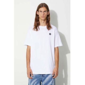 Wood Wood tricou din bumbac Ace t-shirt culoarea alb, uni 10005710.2222