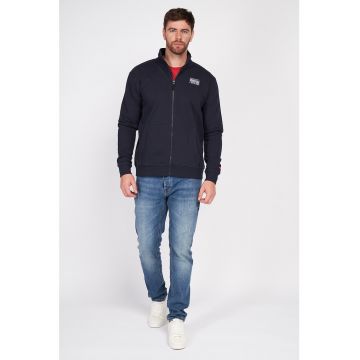 Bluza de trening cu fermoar si logo