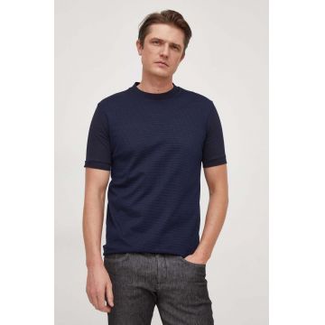 BOSS tricou bărbați, culoarea bleumarin, uni 50505671