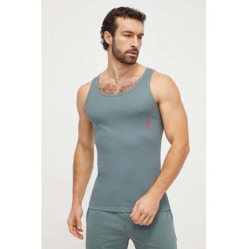 HUGO tricou 2-pack barbati, culoarea verde