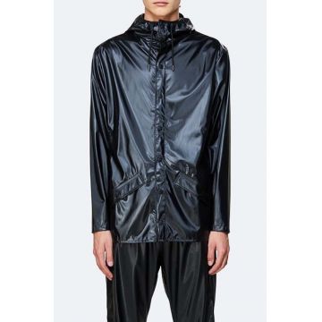 Rains geacă de ploaie Jacket culoarea negru, de tranzitie 1201.SHINYBLACK-SHINY.BLAC