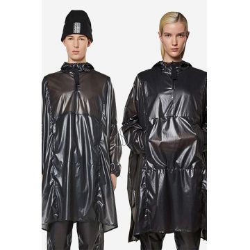 Rains geacă de ploaie Long Ultralight Anorak culoarea negru, de tranzitie 18810.BLACK-BLACK