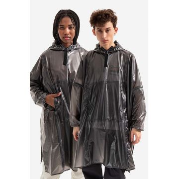 Rains geacă de ploaie Long Ultralight culoarea negru, de tranzitie 18770.BLACK-BLACK