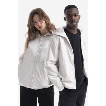 Rains geacă Drifter Jacket culoarea alb, de tranzitie, oversize 1532.OFFWHITE-OFF.WHITE