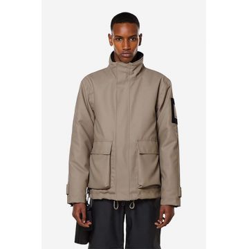 Rains geacă Glacial Jacket culoarea maro, de tranzitie 1527.TAUPE-TAUPE