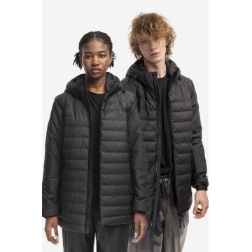 Rains geacă Trekker Hooded Jacket culoarea negru, de tranzitie 15110.BLACK-BLACK