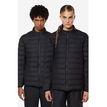 Rains geacă Trekker Jacket culoarea negru, de tranzitie 1543.BLACK-BLACK