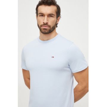 Tommy Jeans tricou din bumbac barbati, neted
