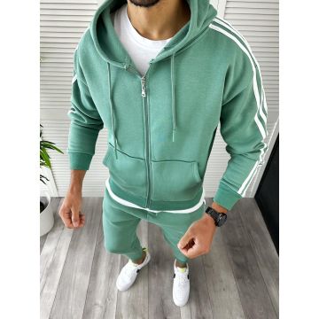 Trening barbati slim fit vatuit Pantaloni + Hanorac vernil 12399