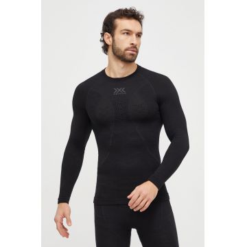 X-Bionic longsleeve funcțional Merino 4.0 culoarea negru