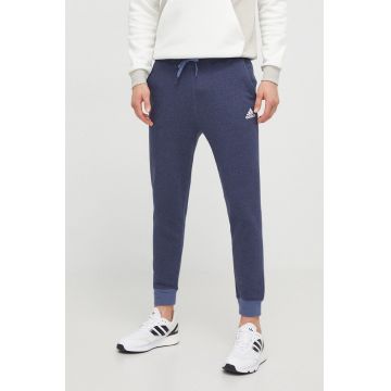 adidas pantaloni de trening culoarea bleumarin, uni IR5324