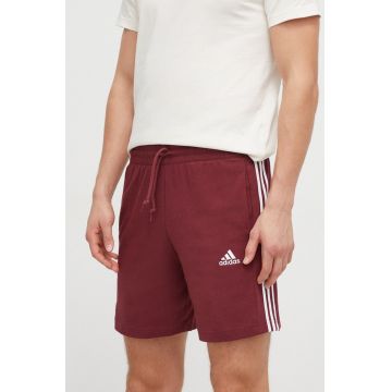 adidas pantaloni scurți bărbați, culoarea bordo IS1377