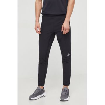 adidas Performance pantaloni de antrenament D4T culoarea negru, neted