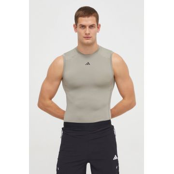 adidas Performance tricou de antrenament culoarea verde