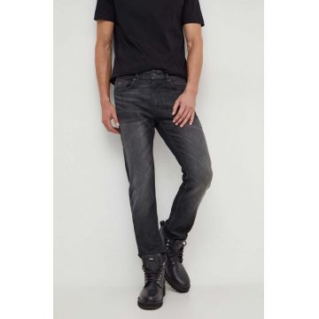 Boss Orange jeansi barbati, culoarea negru