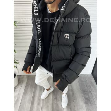 Geaca barbati groasa neagra de iarna B9372 D0-1