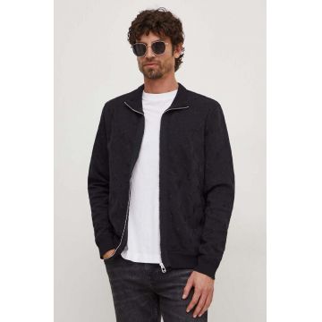 Joop! bluza barbati, culoarea negru, cu imprimeu